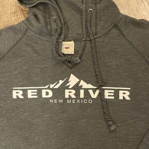 Red River New Mexico Gray Hoodie 
Unisex large
